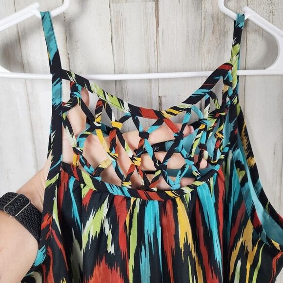 Nicole Miller Chevron Tank Top Size Large - Picture 5 of 10